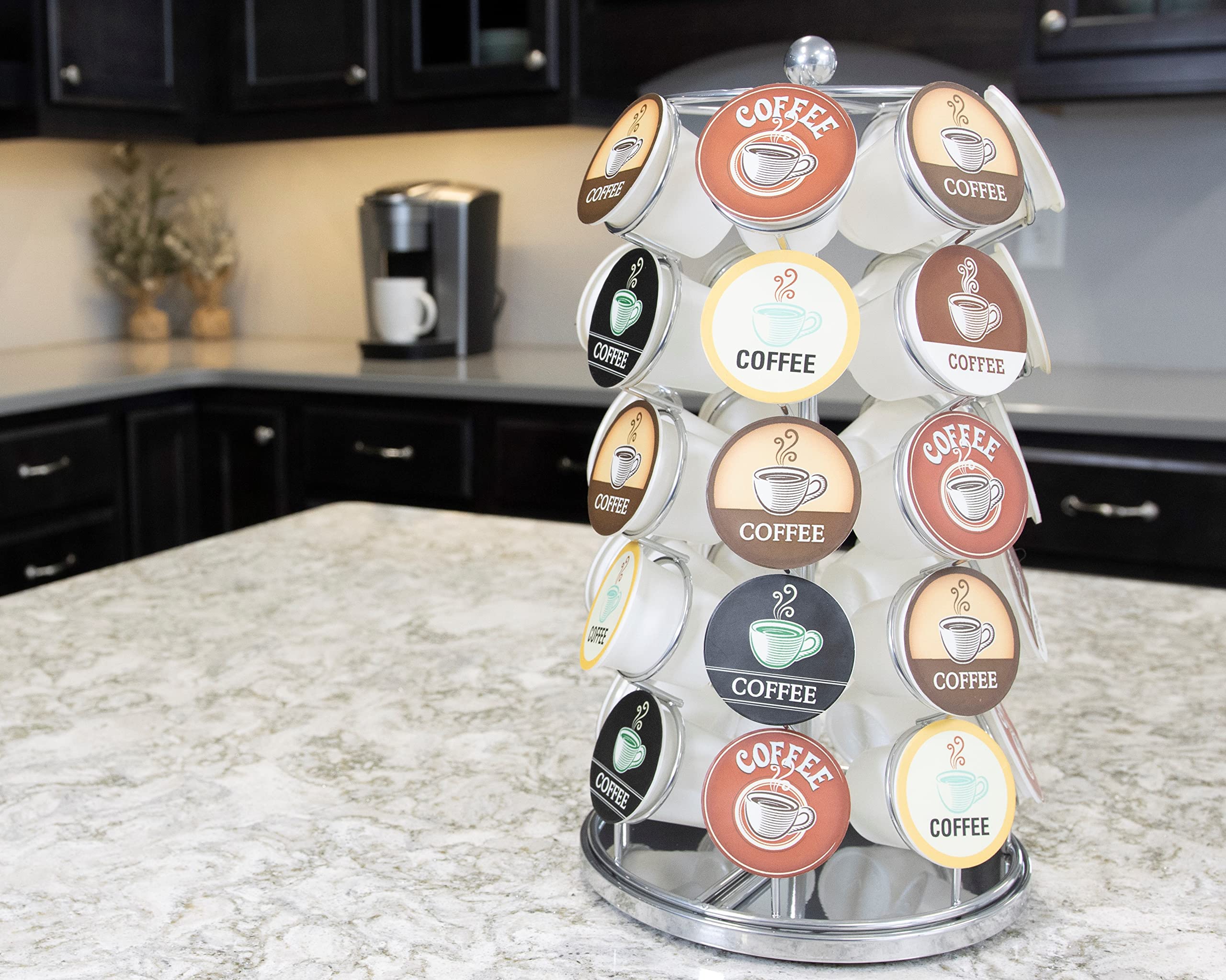 Nifty Solutions office-friendly pod organizer keeps coffee rituals neat.