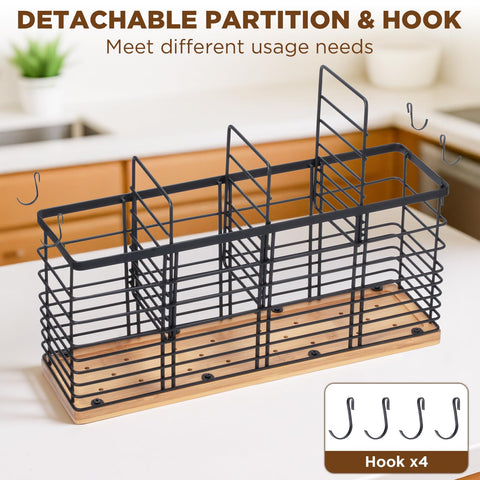 Nigelia non-slip liners keep the holder steady on counters