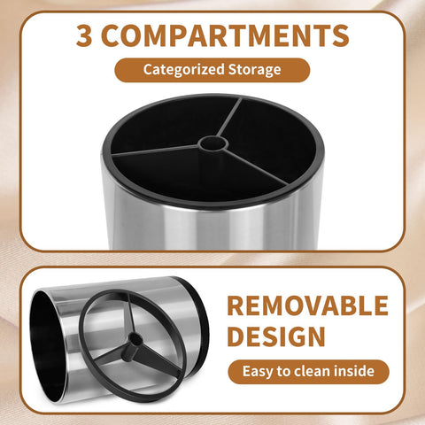 Nigelia drainage layer promotes quick drying of utensils after use.