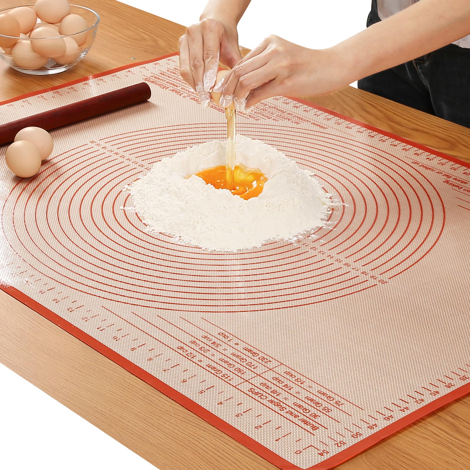 Nightly Good Dream dough rolling mat nonstick surface reduces flour and scraping