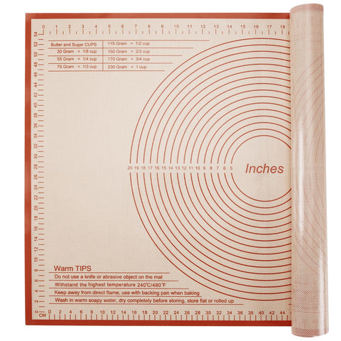 Nightly Good Dream silicone pastry mat 36x24in for easy dough rolling and cleanup