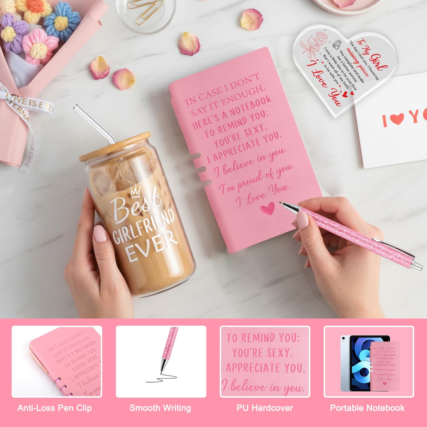 Nigifter I Love You acrylic plaque decor for easy display.