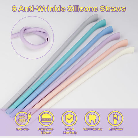 NiHome adjustable-length straw fits various cup sizes for personalization.