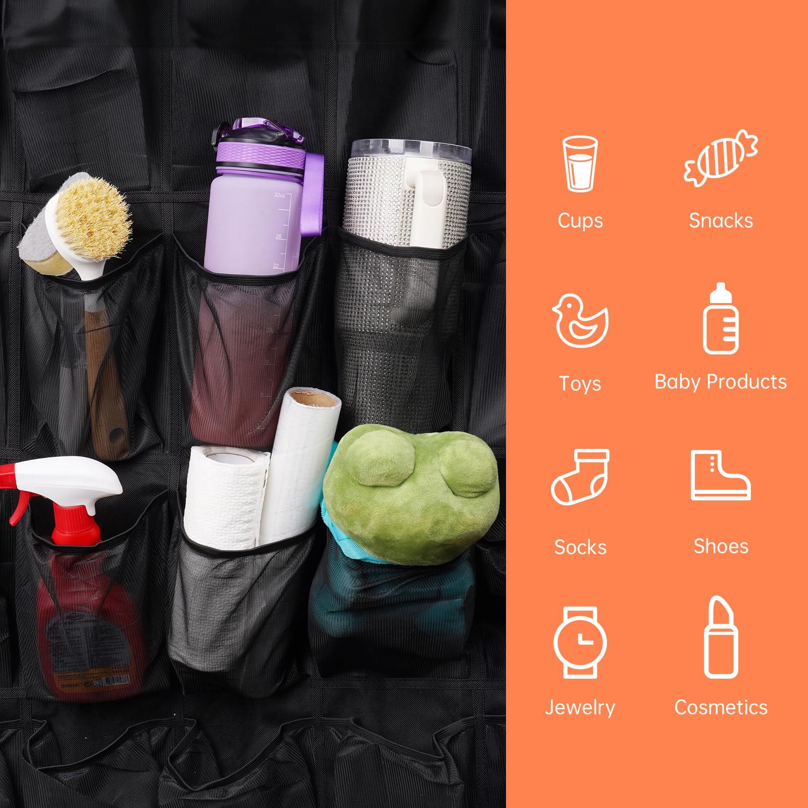 NiHome durable materials provide sturdy pocket support for bottles and tumblers.