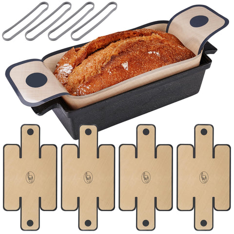NiHome easy-clean baking liners ready for cleanup after baking.