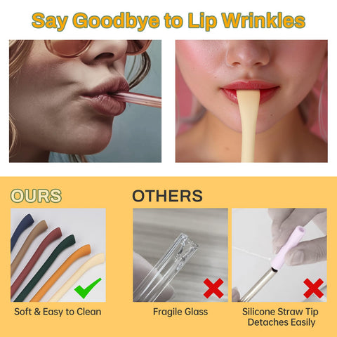 NiHome food-grade silicone straw is dishwasher safe for simple cleaning.