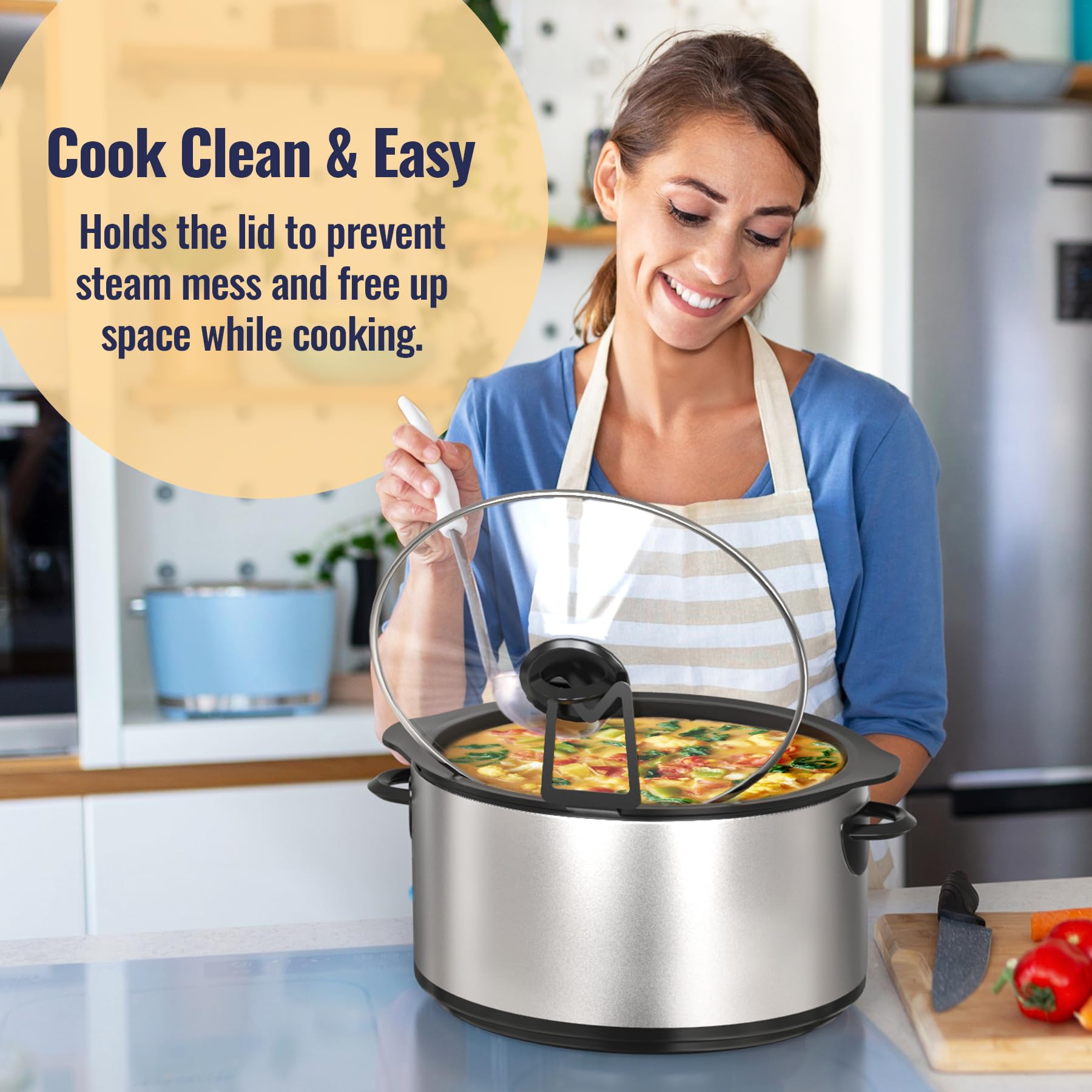 NiHome easy installation fits between inner and outer pots in seconds.