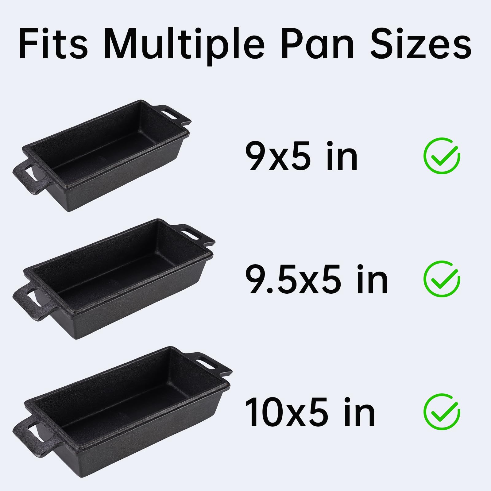 NiHome loaf liners in pan demonstrating dishwasher-safe design.