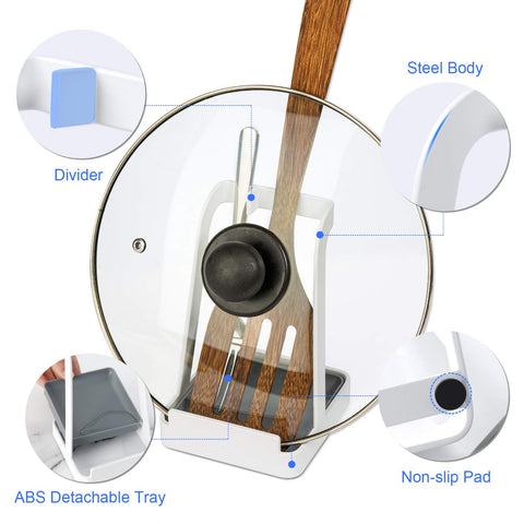 NiHome multipurpose kitchen organizer tidy for boards and devices.