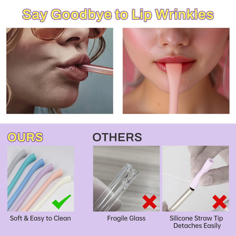 NiHome six-color straw set helps households distinguish drinks.