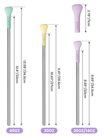 NiHome brushes and carry bag keep straws tidy and portable