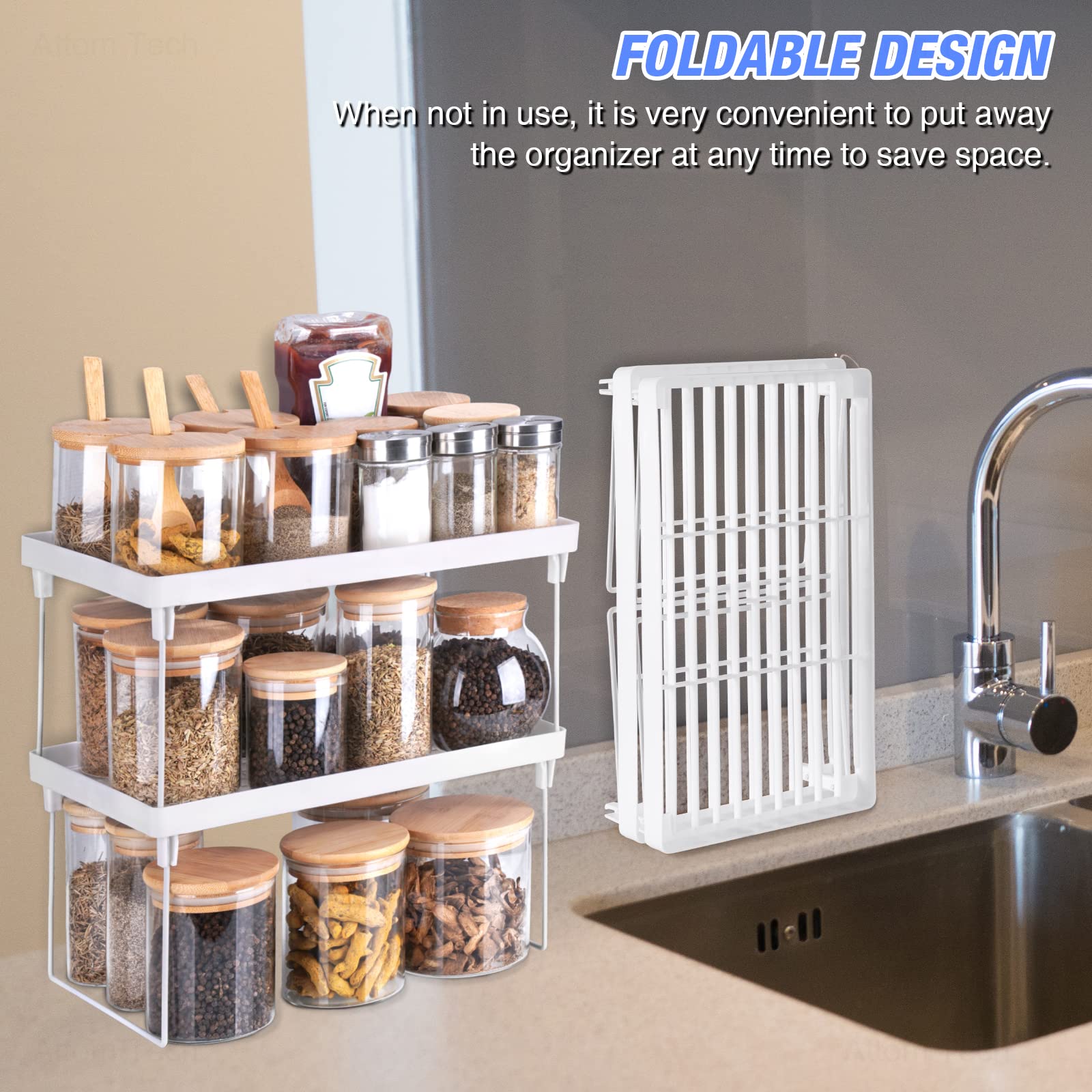 NiHome durable, rust-resistant build is ideal under sinks or in bathrooms.
