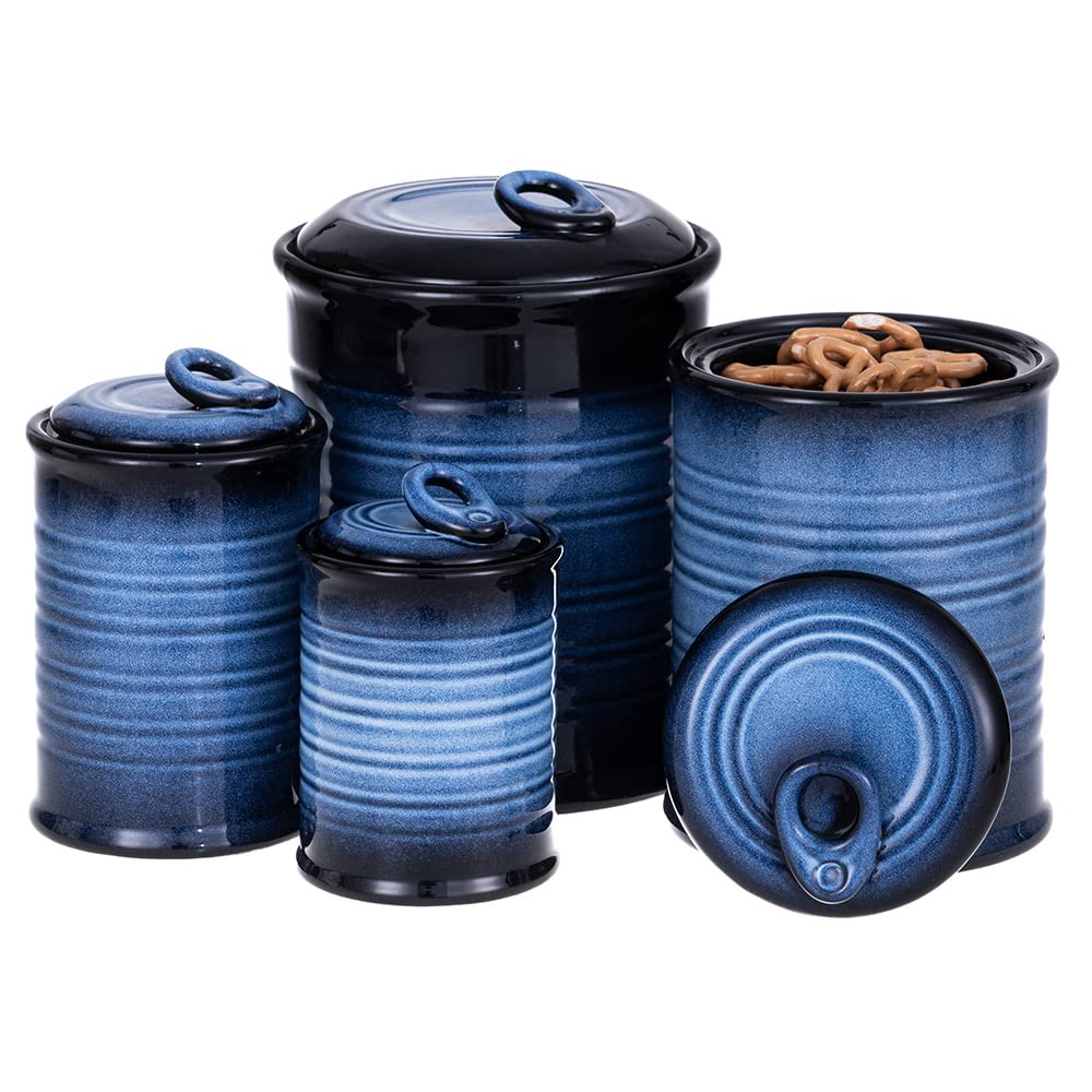 Nihow ceramic-lids jars demonstrate airtight storage for flour and sugar.