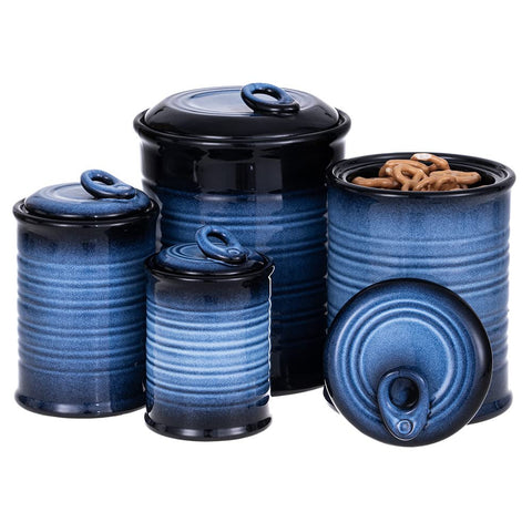Nihow ceramic-lids jars demonstrate airtight storage for flour and sugar.