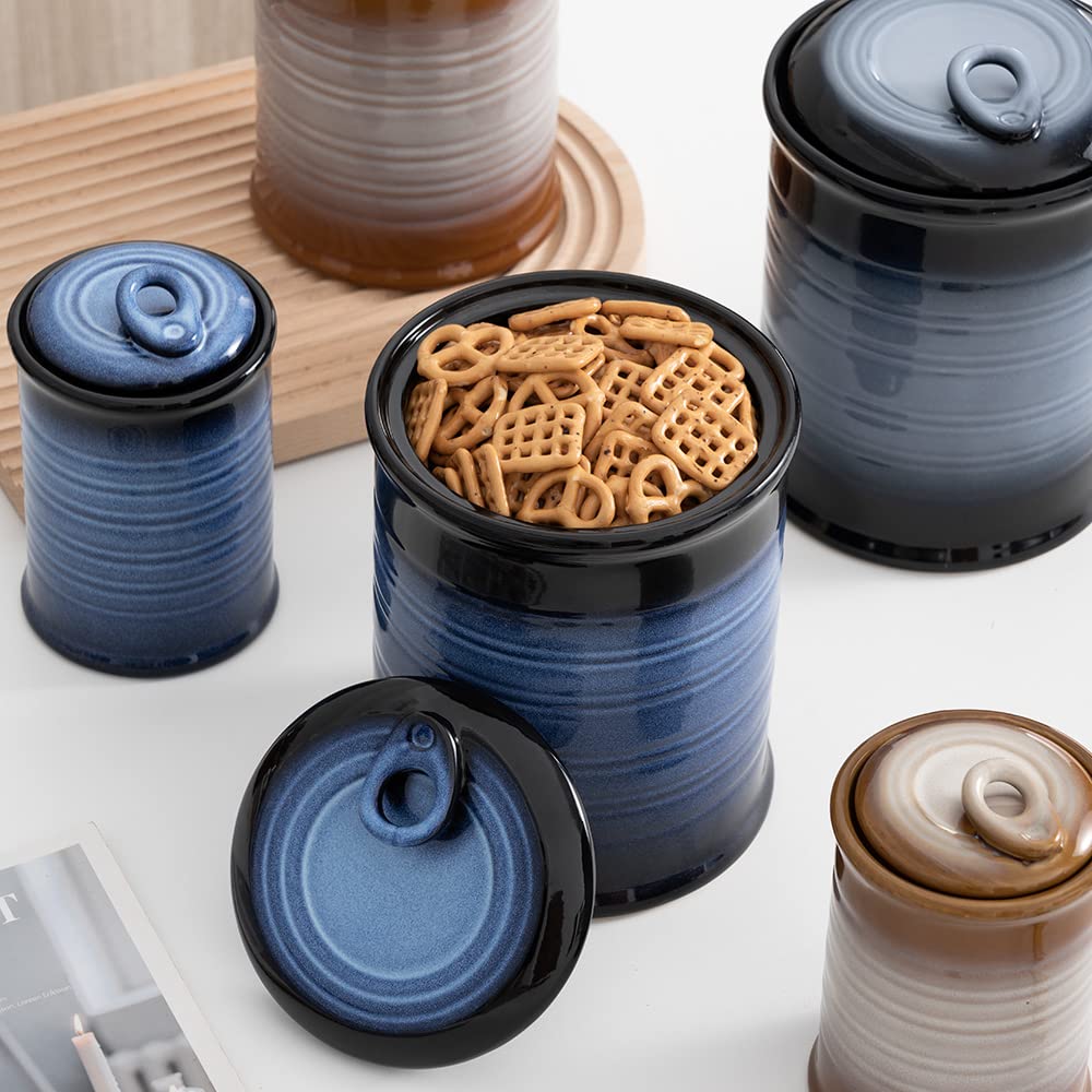 Nihow jars as stylish decor to display dry ingredients.