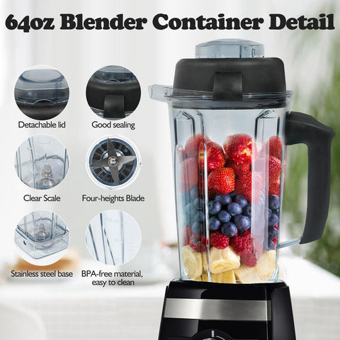 BPA-free Nikkar pitcher supports safe, high-temperature blending.