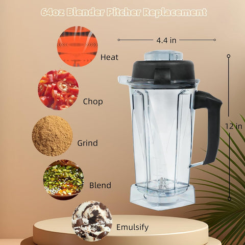 Nikkar blender pitcher lid easy-open design for quick refills.
