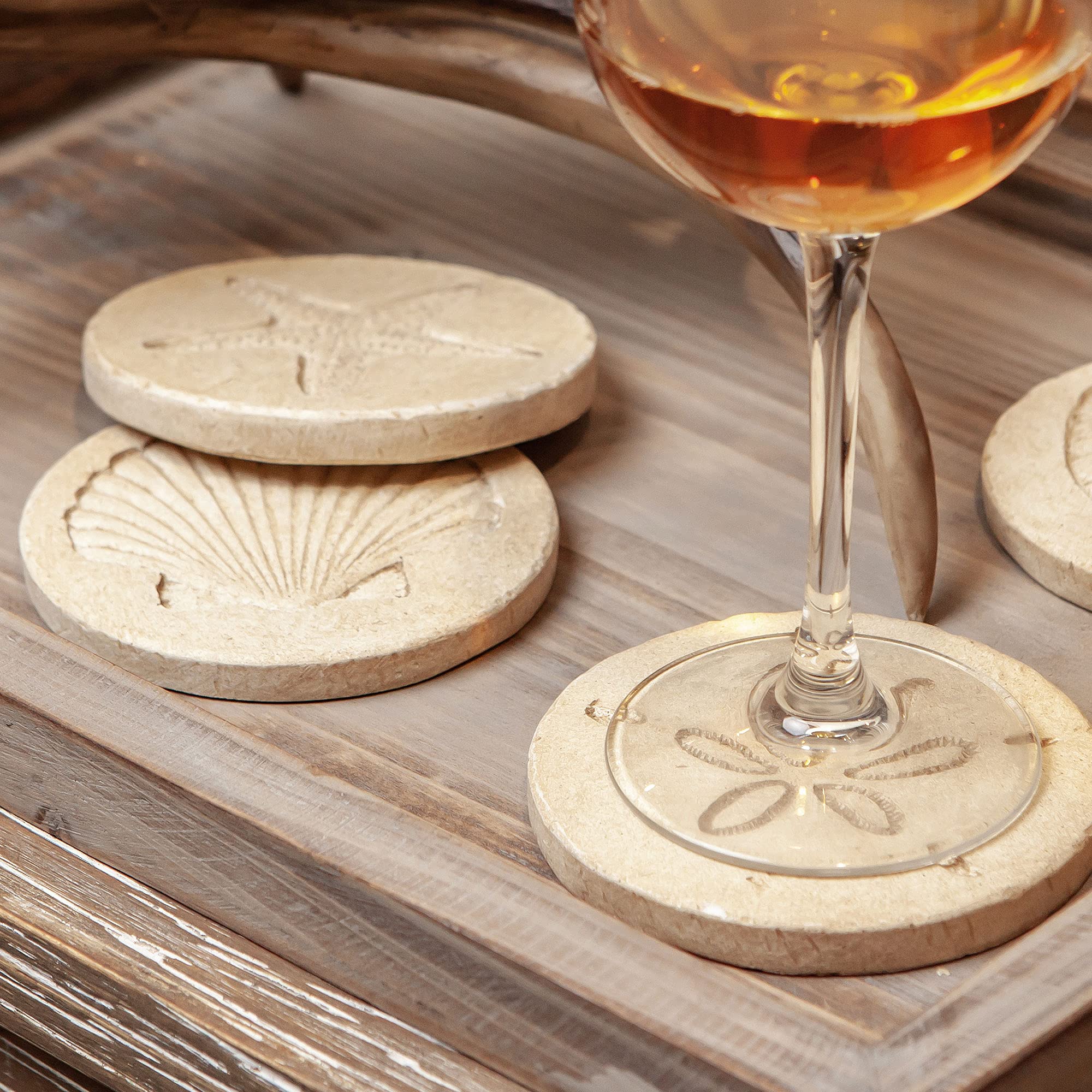 NIKKY HOME Summer-themed coaster enhances beach party ambiance