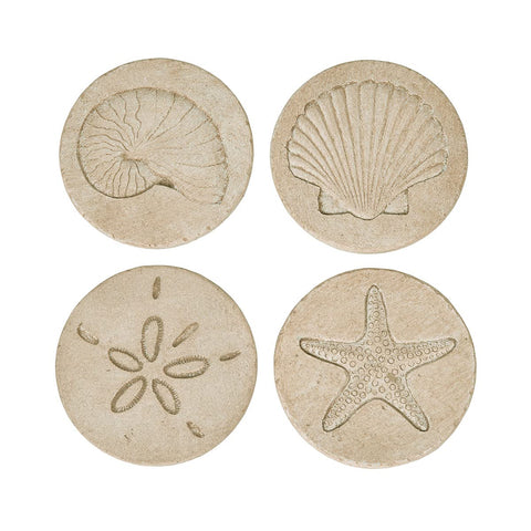 NIKKY HOME Resin coaster featuring ocean life design adds durable protection