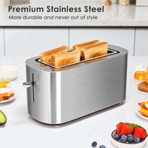 NIKLEMON removable crumb tray makes cleanup quick and tidy.