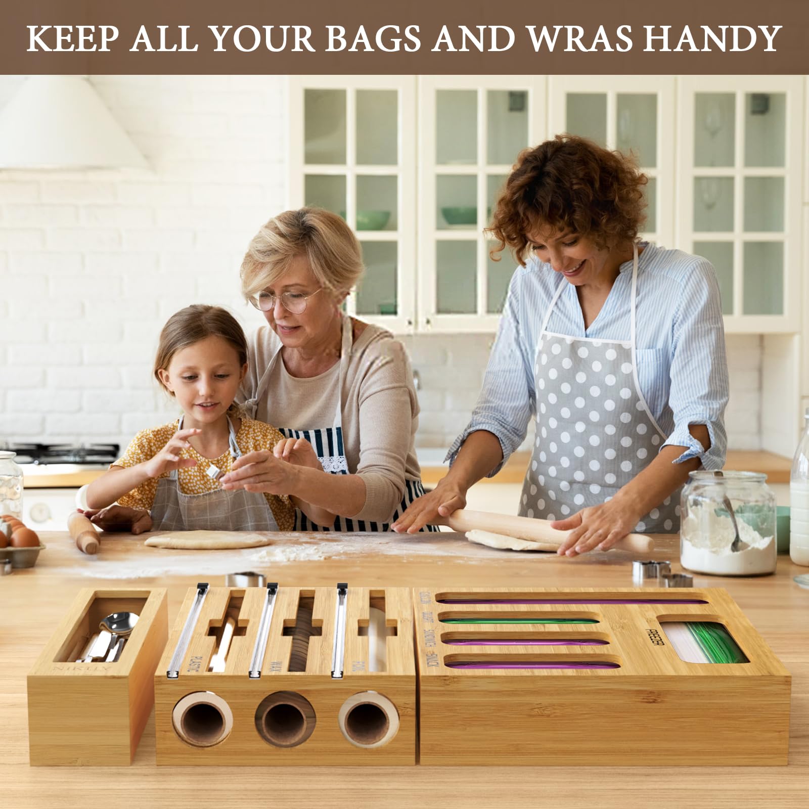NIKUY compact all-in-one system keeps drawers organized and efficient.