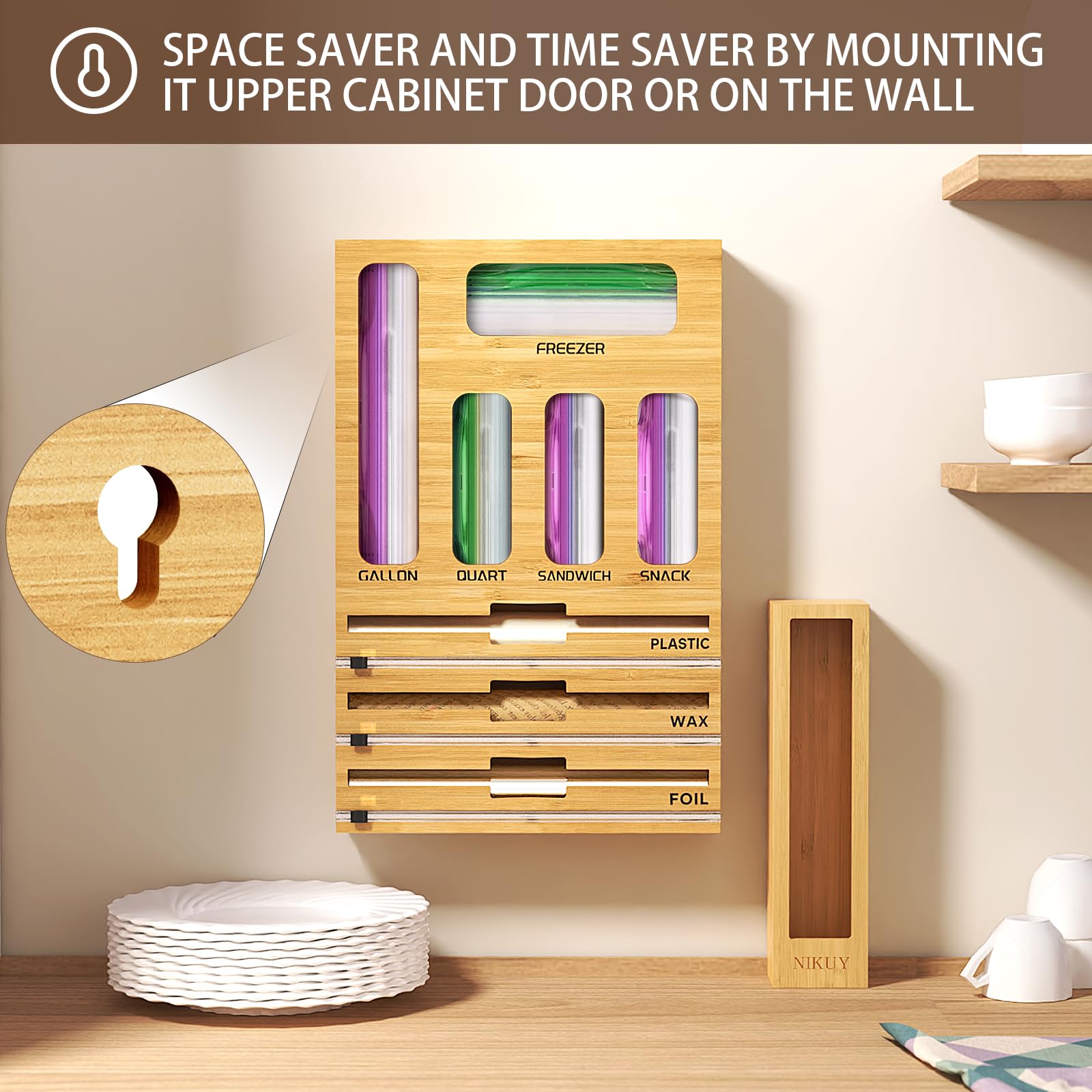 NIKUY detachable and wall-mount capable design fits flexible spaces.