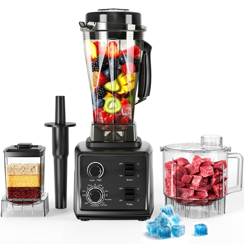 Nilpferd 3-in-1 blender front view shows powerful performance for smooth daily smoothies.