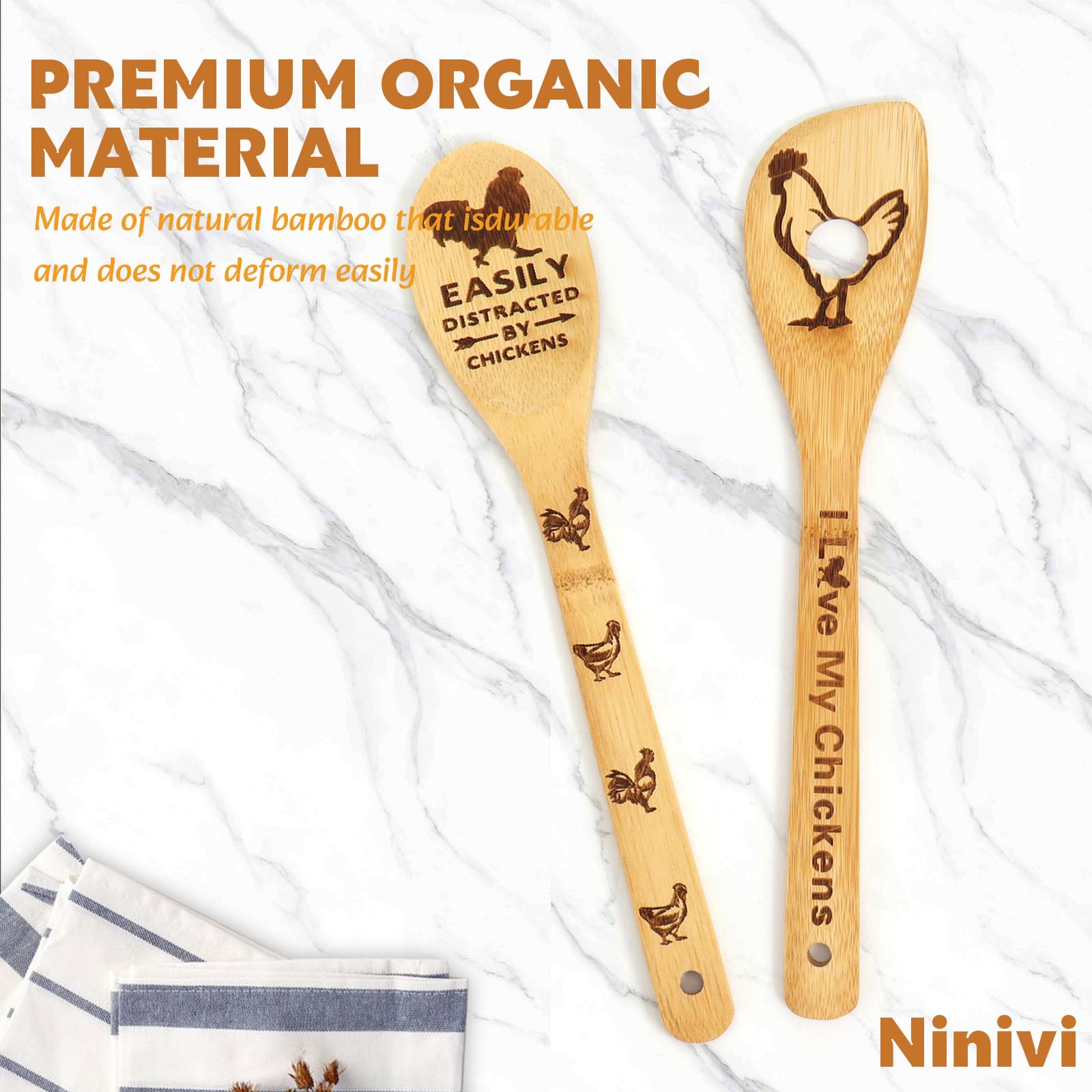 Ninivi easy-clean kitchen utensils designed for hand washing