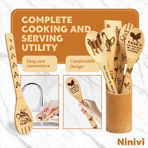Ninivi gift-ready kitchen decor ideal for chicken lovers and home cooks