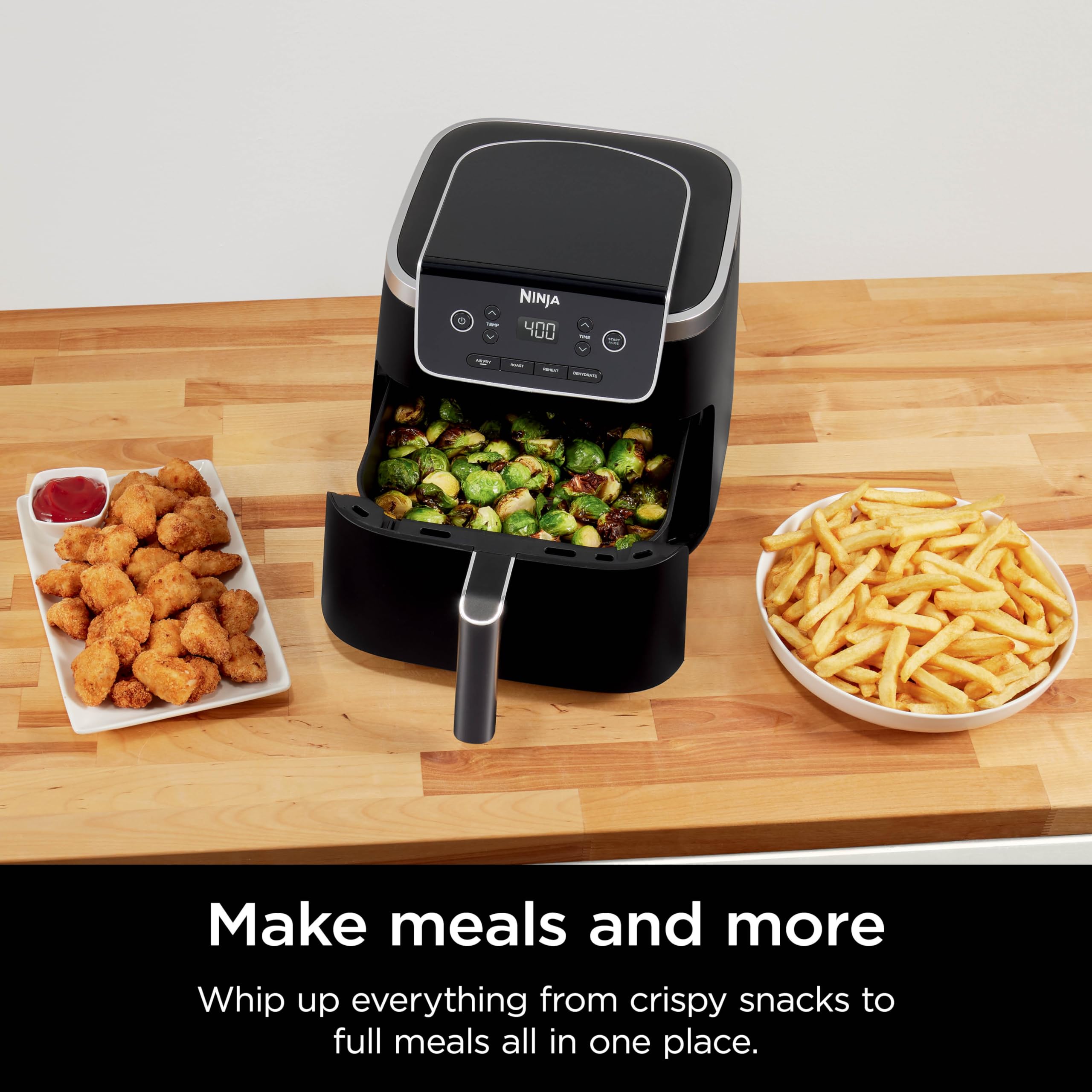 Ninja Air Fryer Pro four-in-one setup ideal for weeknight dinners.