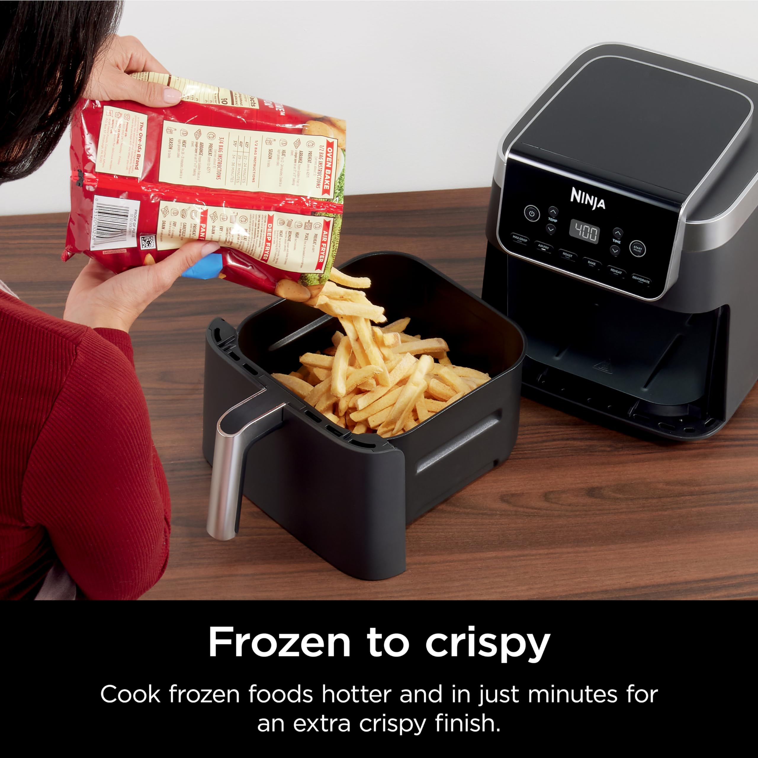 Ninja Air Fryer Pro XL shows 6 in 1 functions versatility