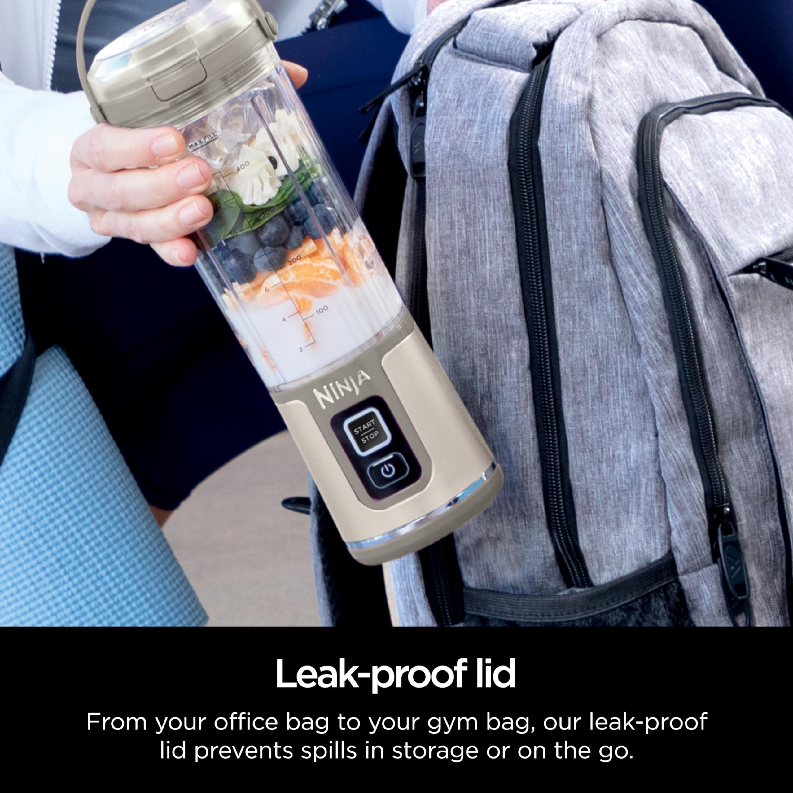 Ninja Blast BPA-free lid and vessel emphasize safe materials and cleaning