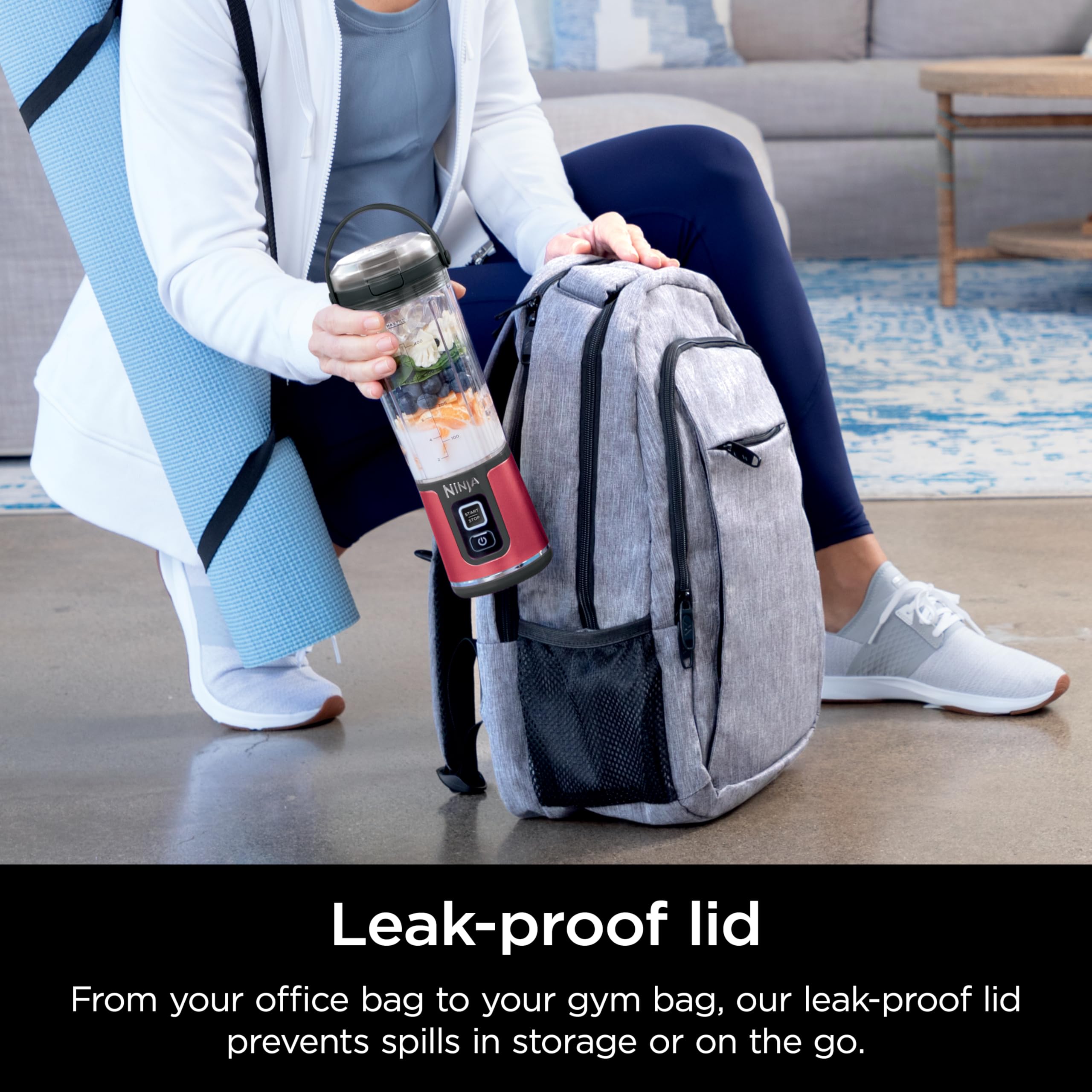 Ninja Blast carrying handle makes portability simple.