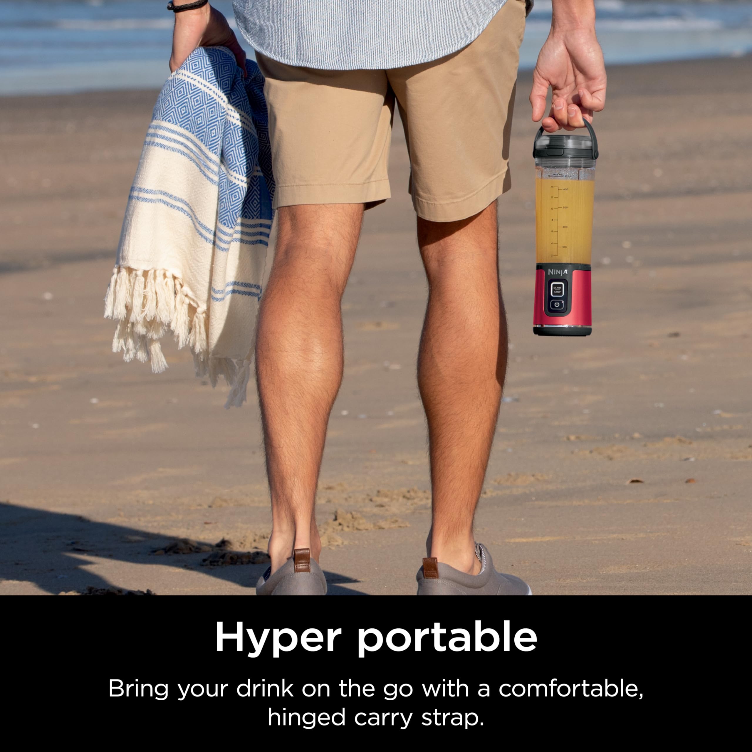 Ninja Blast BPA-free, dishwasher-safe parts for easy cleanup.