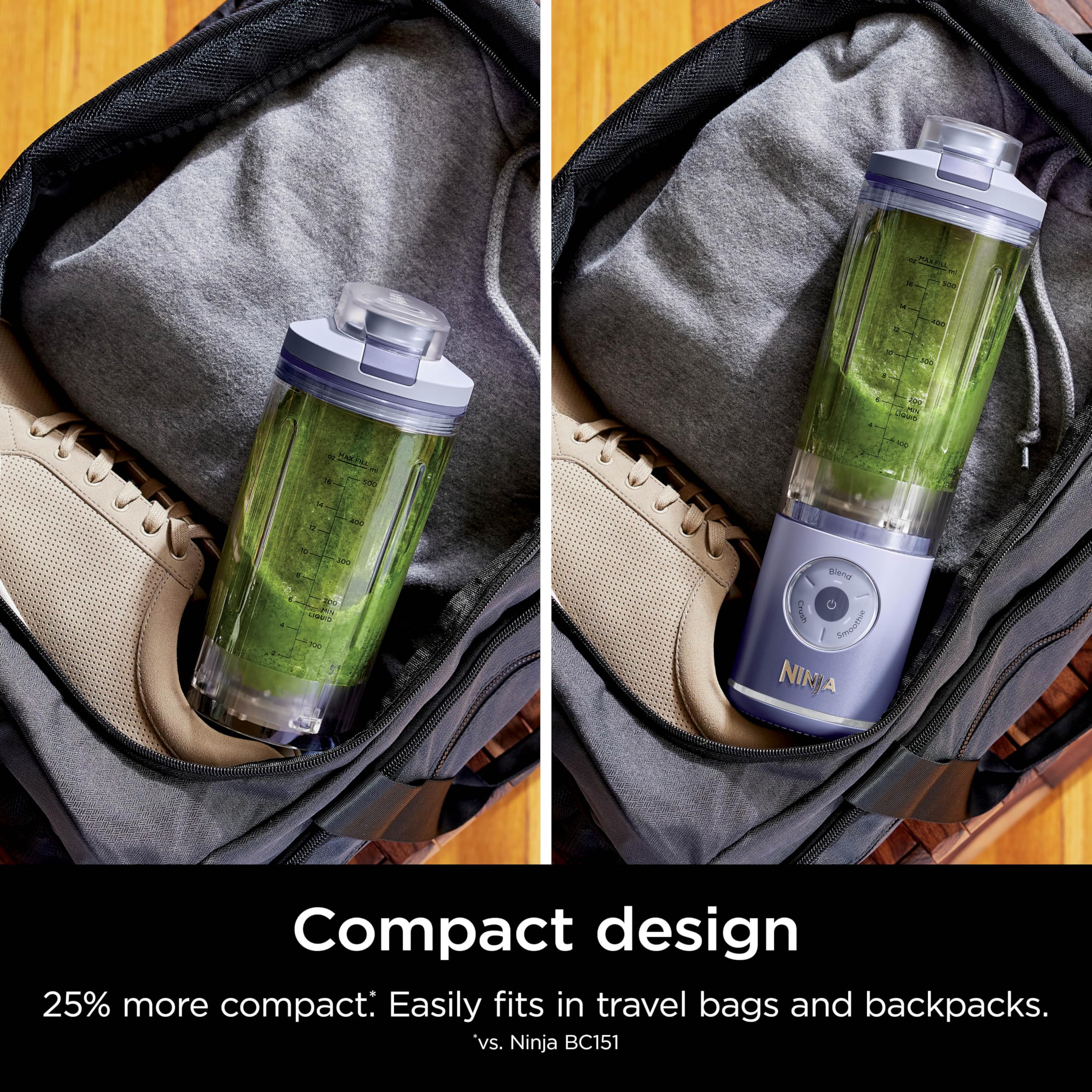 Ninja Blast Max sip lid for convenient on the go drinking.