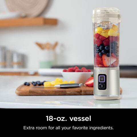 Ninja Blast separate power and blend buttons prevent accidental starts.