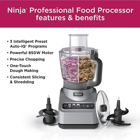 Ninja BN600 Pro 9-cup bowl supports large batches for entertaining.