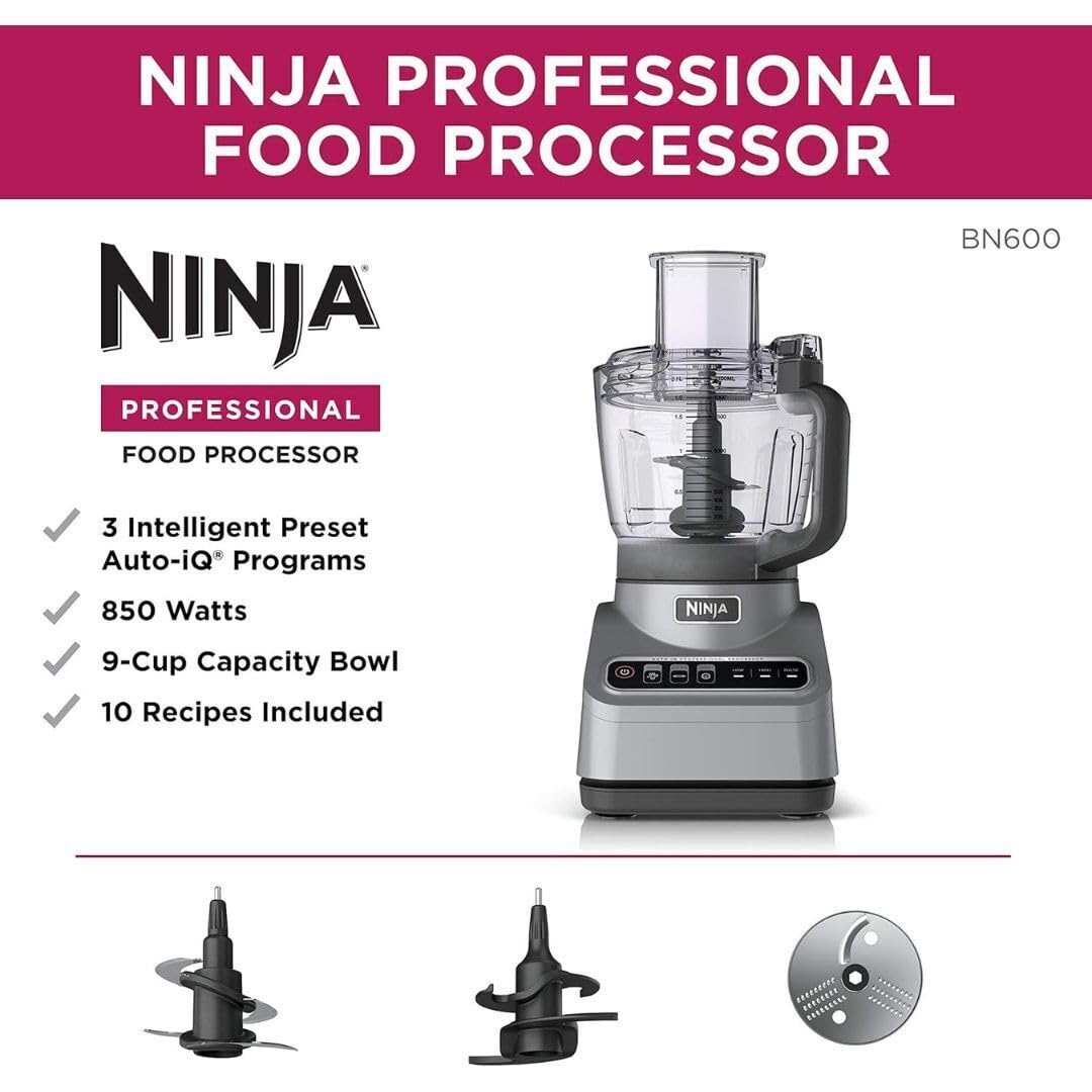 Ninja BN600 Pro processes pizza dough with one-touch preset.
