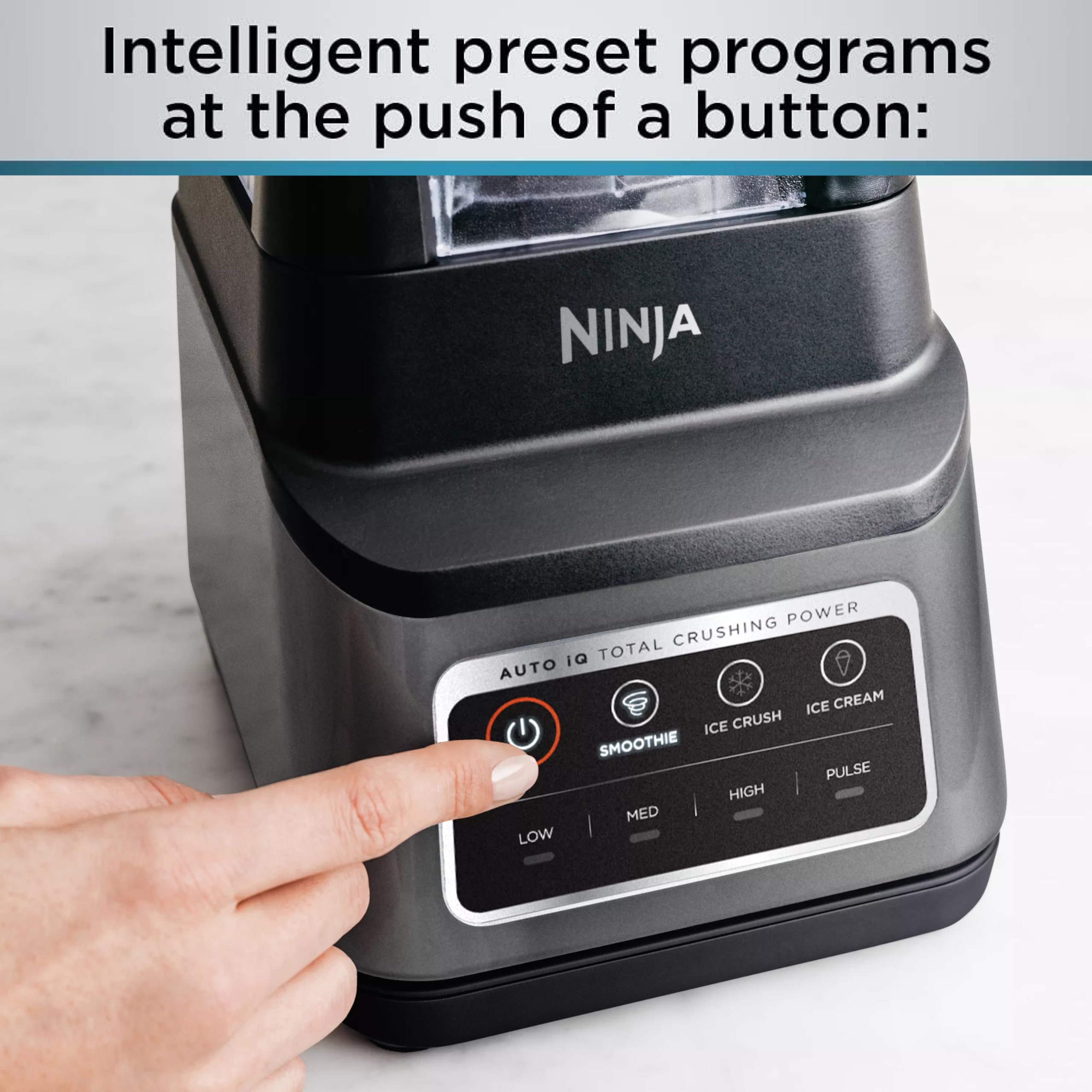Ninja BN701 ice cream preset creates creamy treats with Auto-iQ