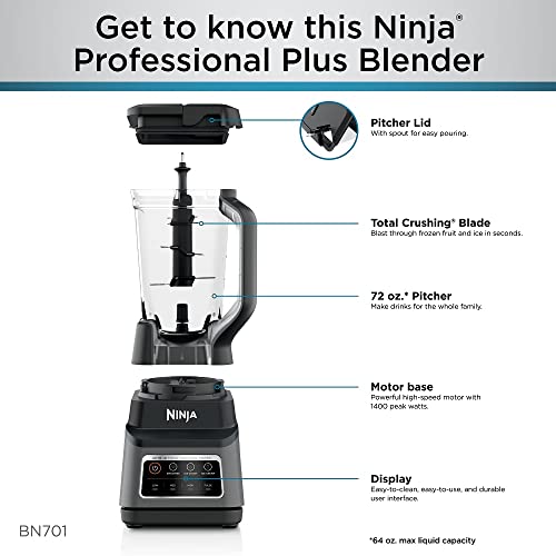 Ninja BN701 includes quick start and instruction guides for faster setup