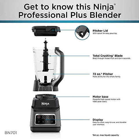 Ninja BN701 includes quick start and instruction guides for faster setup