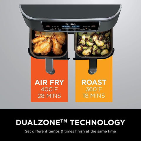 Ninja DZ201 baskets and plates are dishwasher-safe for quick cleanup.