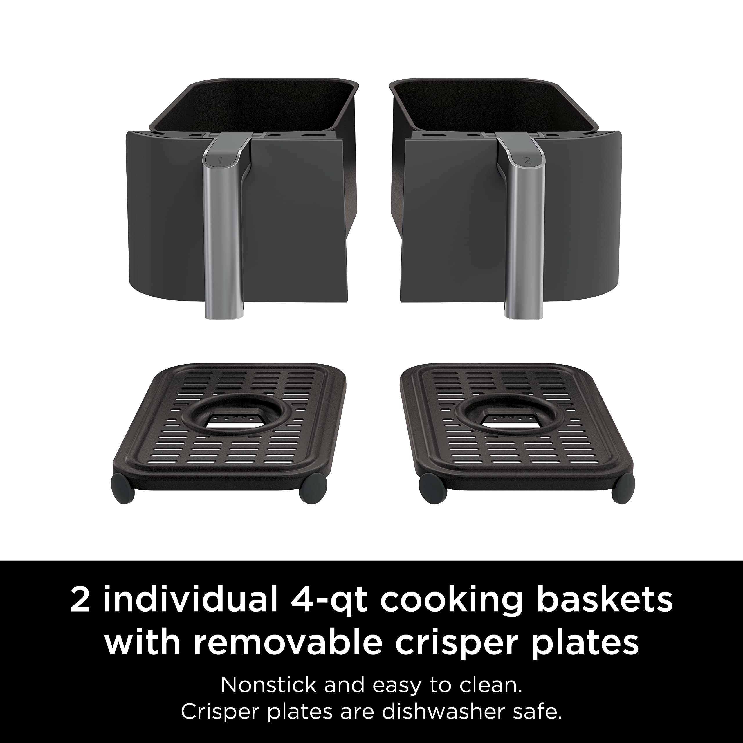 Ninja DZ201 wide 105–450°F range for gentle dehydration and crisp results.