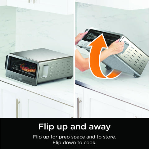 Ninja Flip Up storage mode reclaiming counter space.