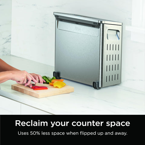 Ninja Flip Toaster Oven interior with racks for multi-step meals.