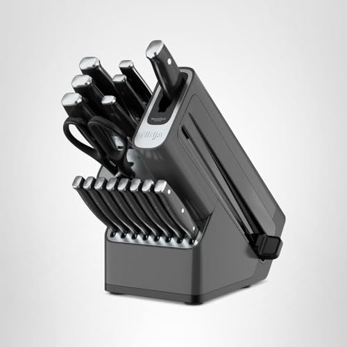 Ninja Foodi NeverDull knife block on a modern counter