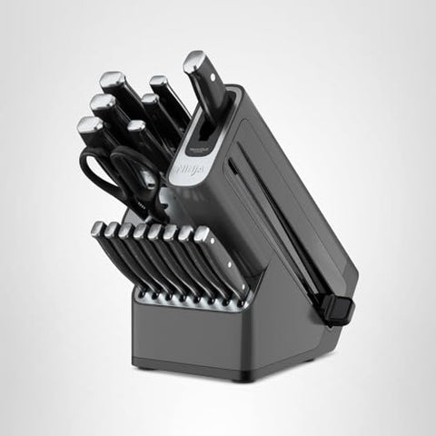 Ninja Foodi NeverDull knife block on a modern counter