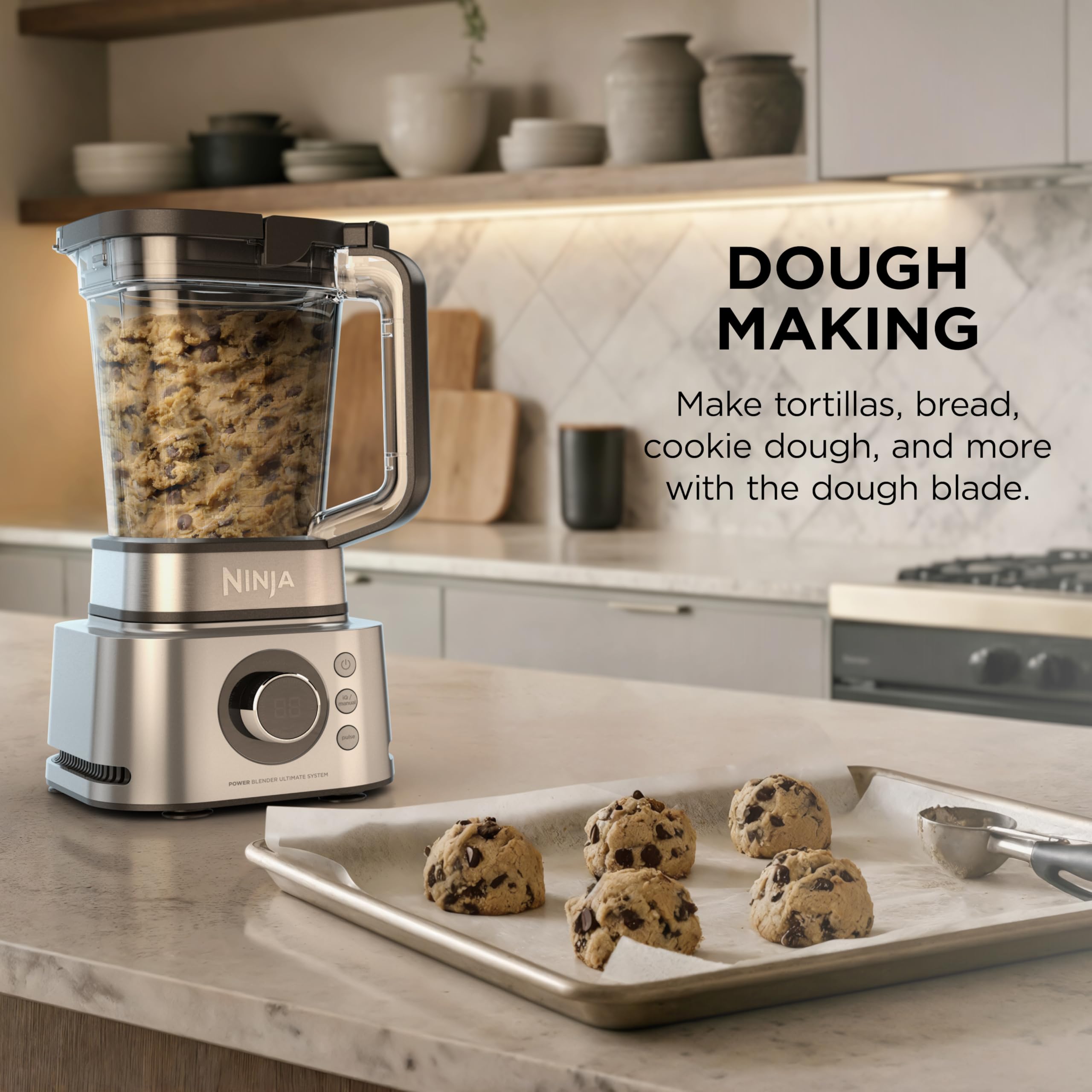 Ninja Foodi Power Blender hybrid edge blades break down ice efficiently