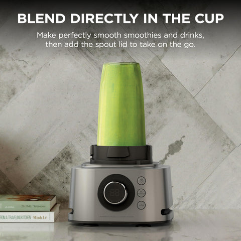 Ninja Foodi Power Blender reversible slicing disc handles even shredded vegetables