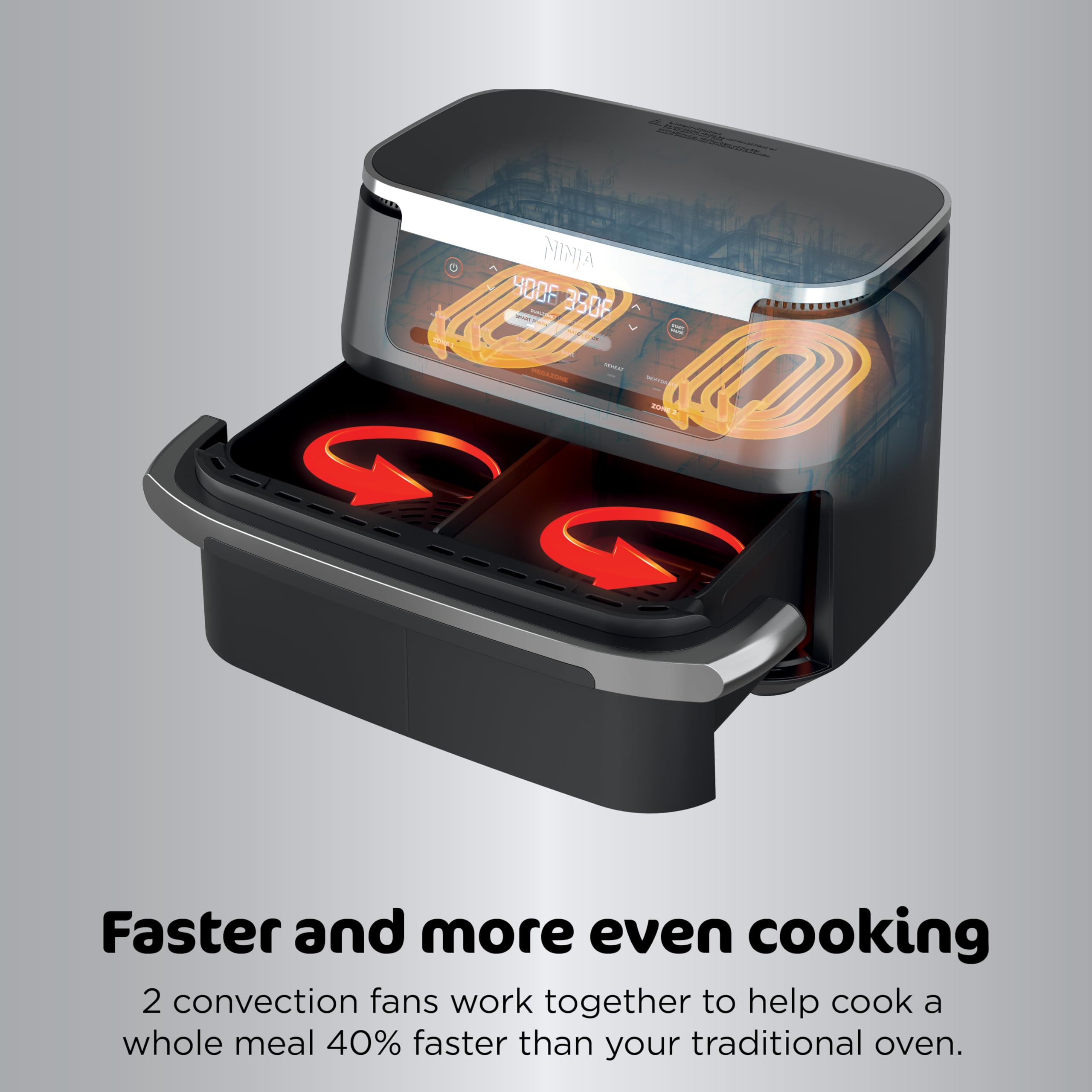 Roast function for evenly cooked proteins and vegetables